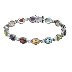 Sterling Silver Gemstone Bracelet